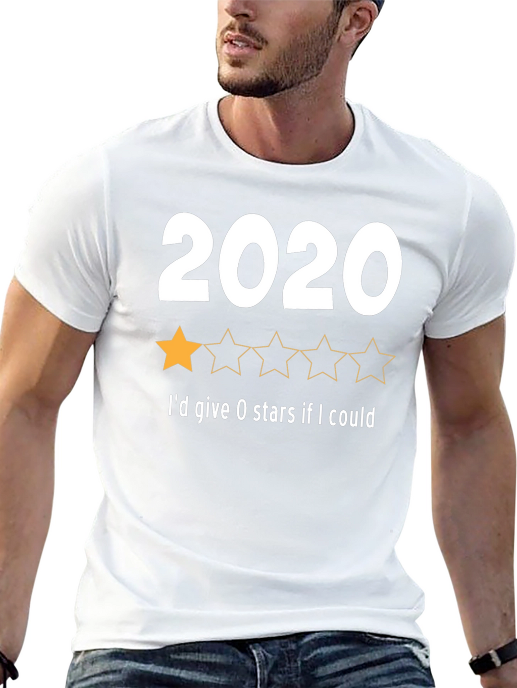 2020 One-Star Review T-Shirt - Funny Year Rating Tee