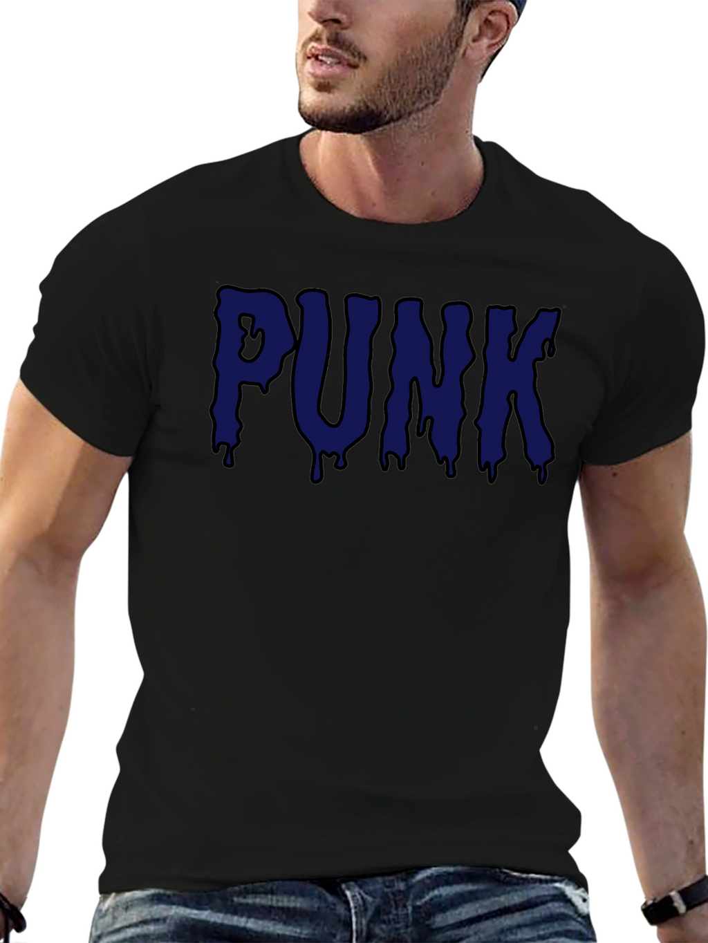 Punk Graphic Tee - Mens Black T-Shirt