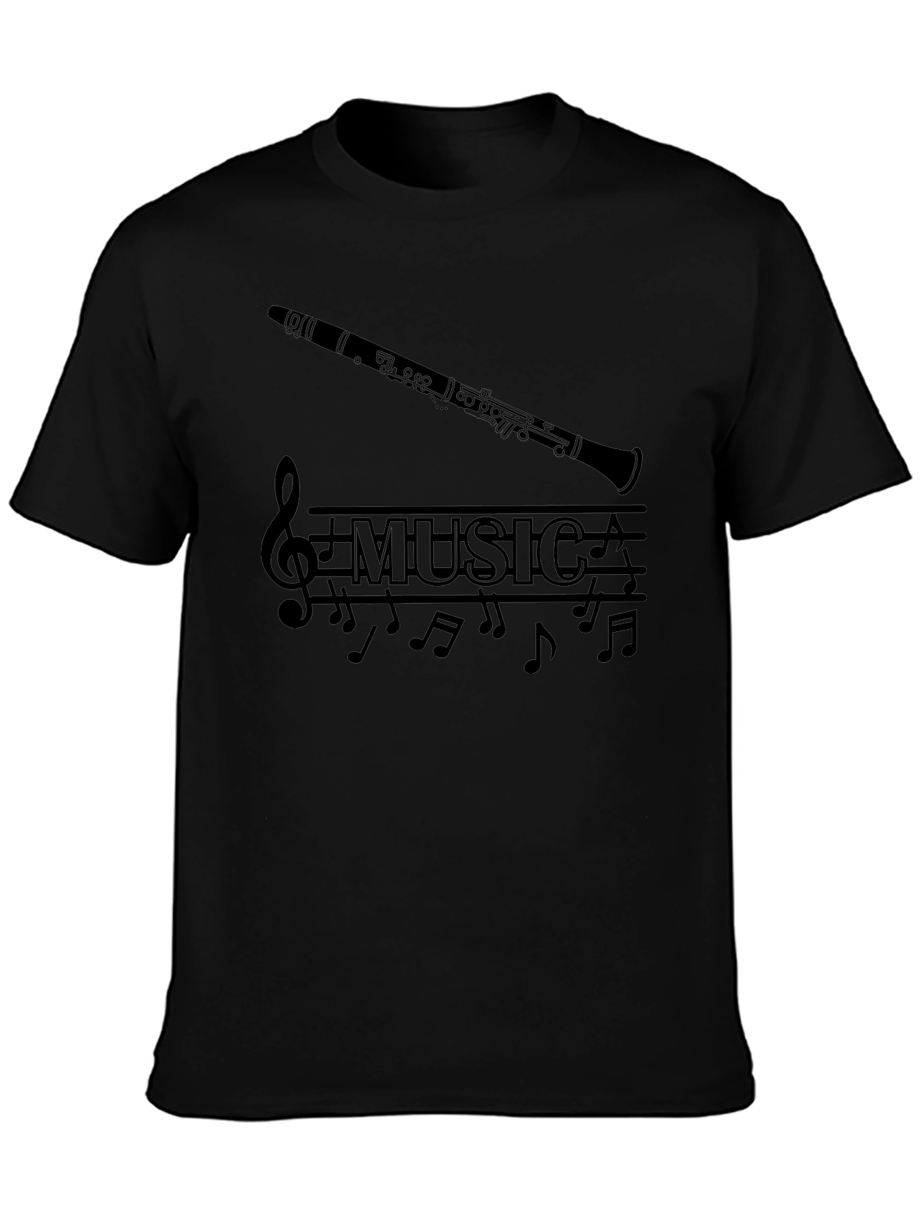 Music Clarinet Graphic T-Shirt