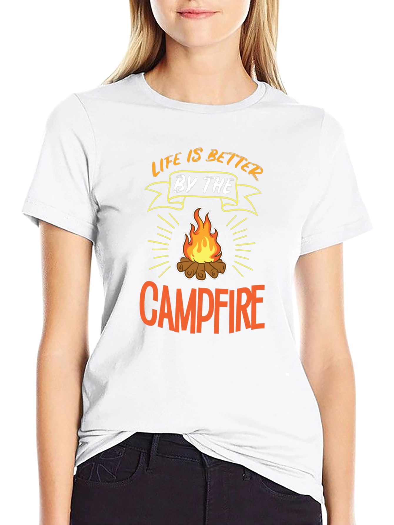 Life is Better by the Campfire Black T-Shirt