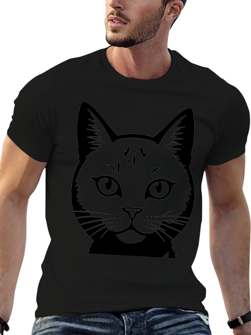 Black Cat Graphic Tee - Unisex Fashion Top