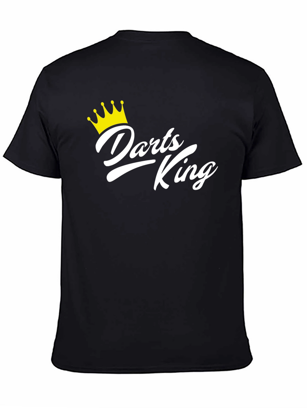 Darts King Black T-Shirt - Novelty Graphic Tee