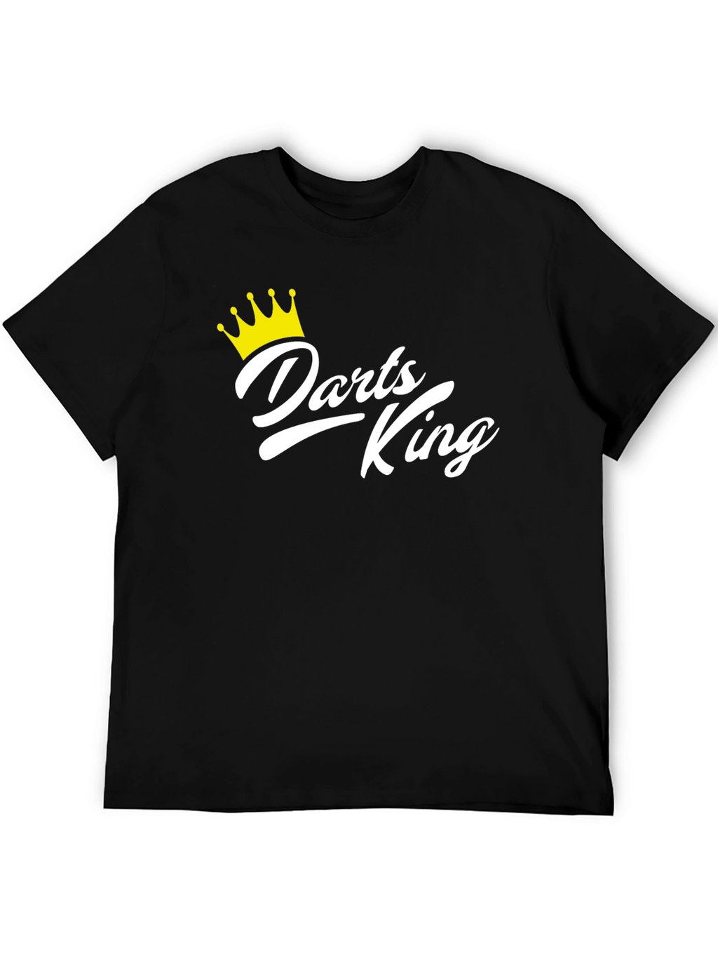 Darts King Black T-Shirt - Novelty Graphic Tee
