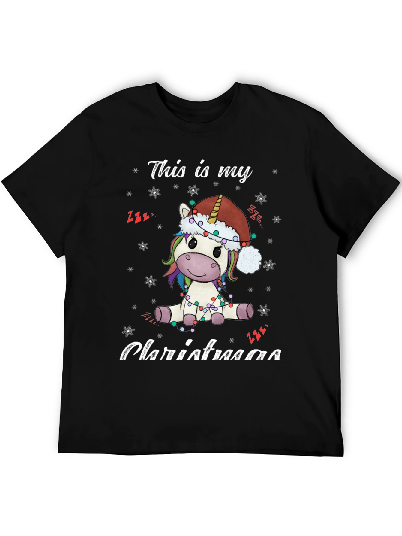 Unicorn Christmas T-Shirt - Holiday Festive Tee