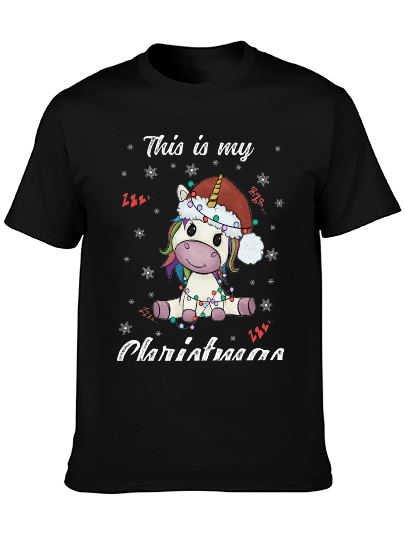 Unicorn Christmas T-Shirt - Holiday Festive Tee