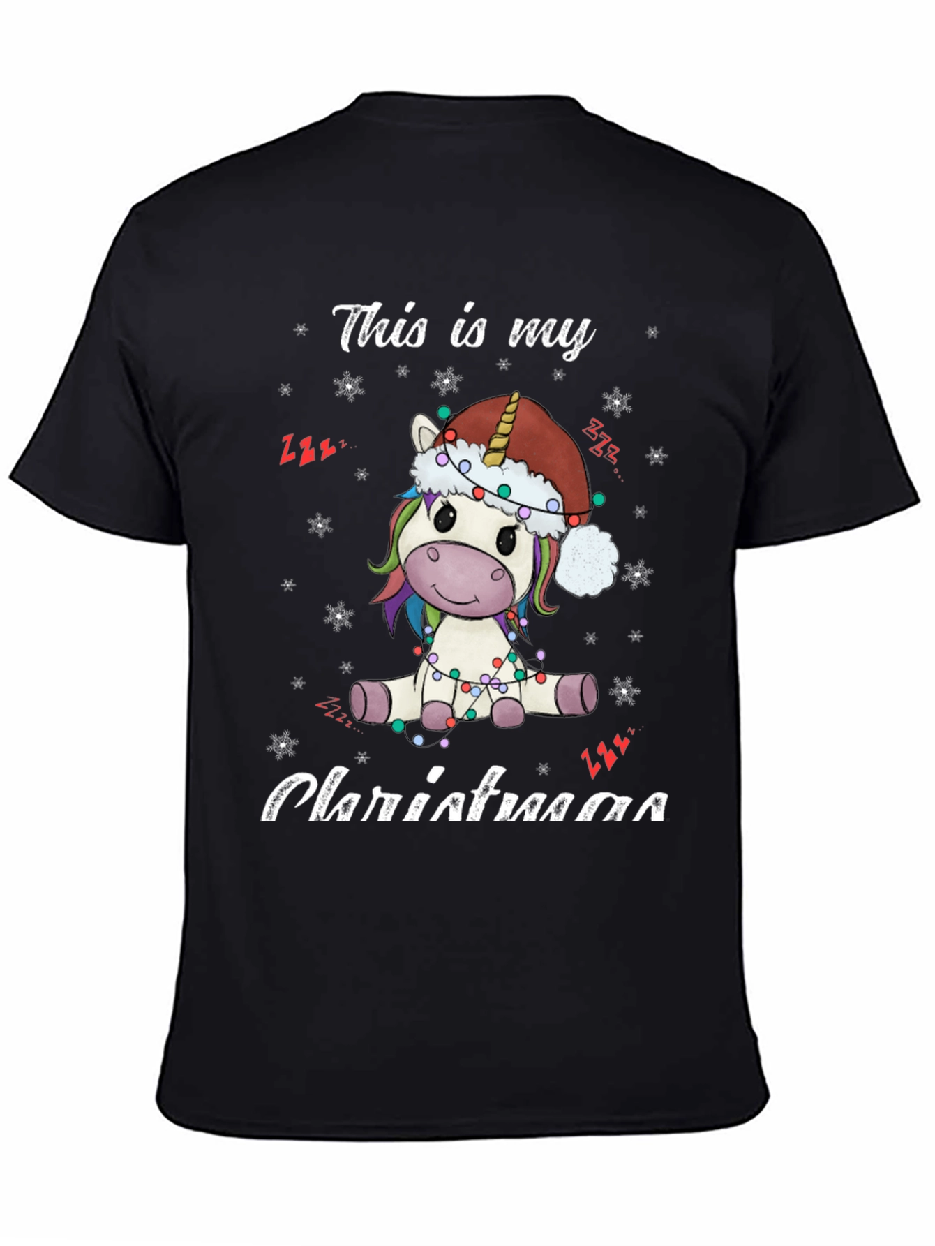 Unicorn Christmas T-Shirt - Holiday Festive Tee