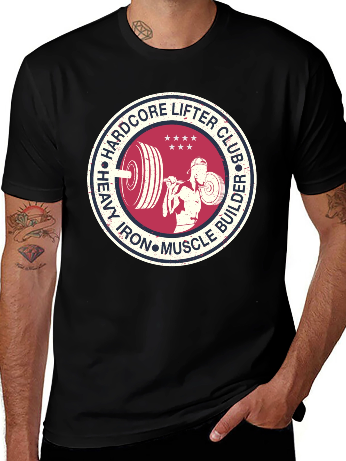 Hardcore Lifter Club Graphic Tee