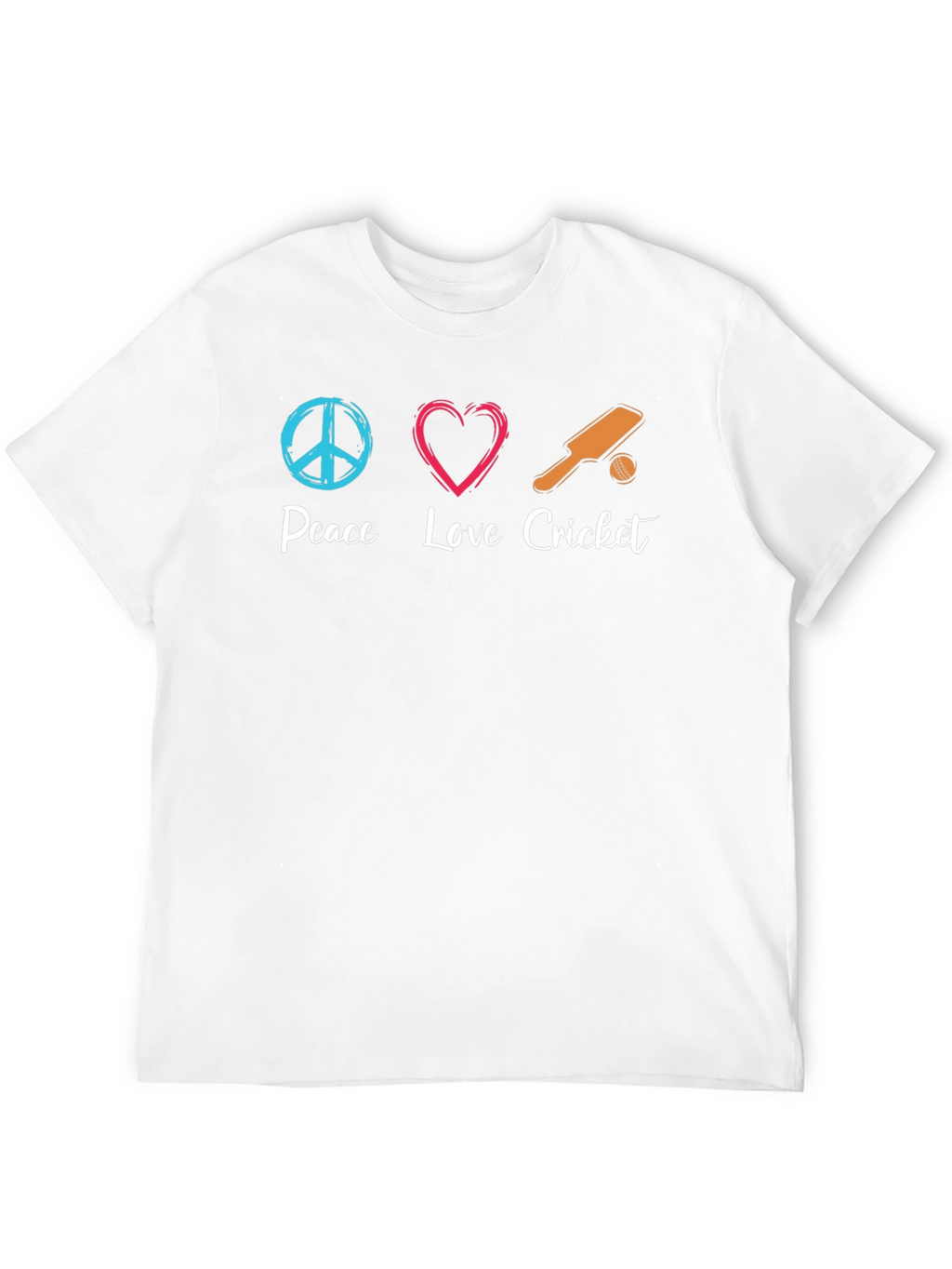 Peace Love Cricket Graphic Tee - Soft Cotton Blend