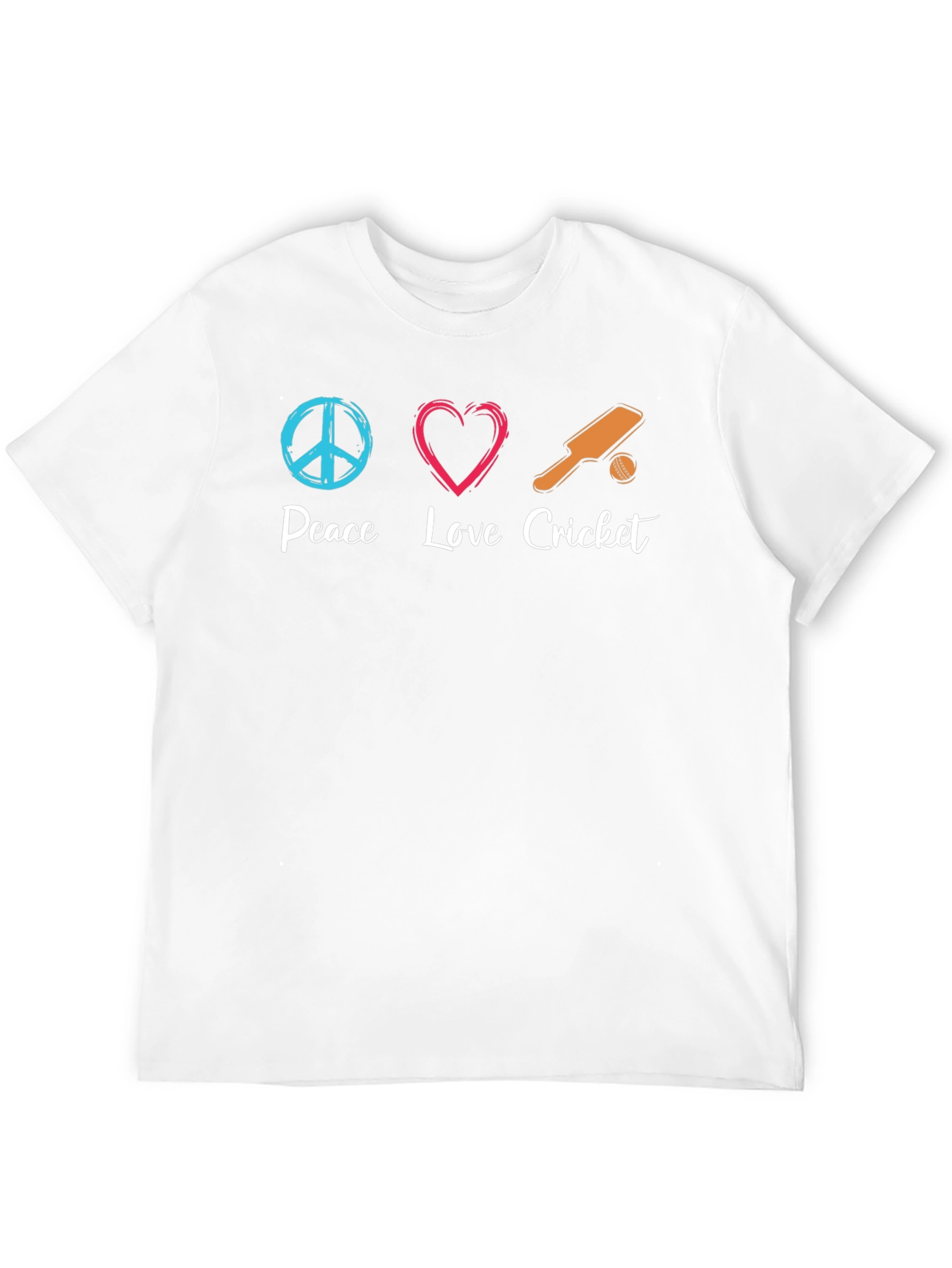 Peace Love Cricket Graphic Tee - Soft Cotton Blend