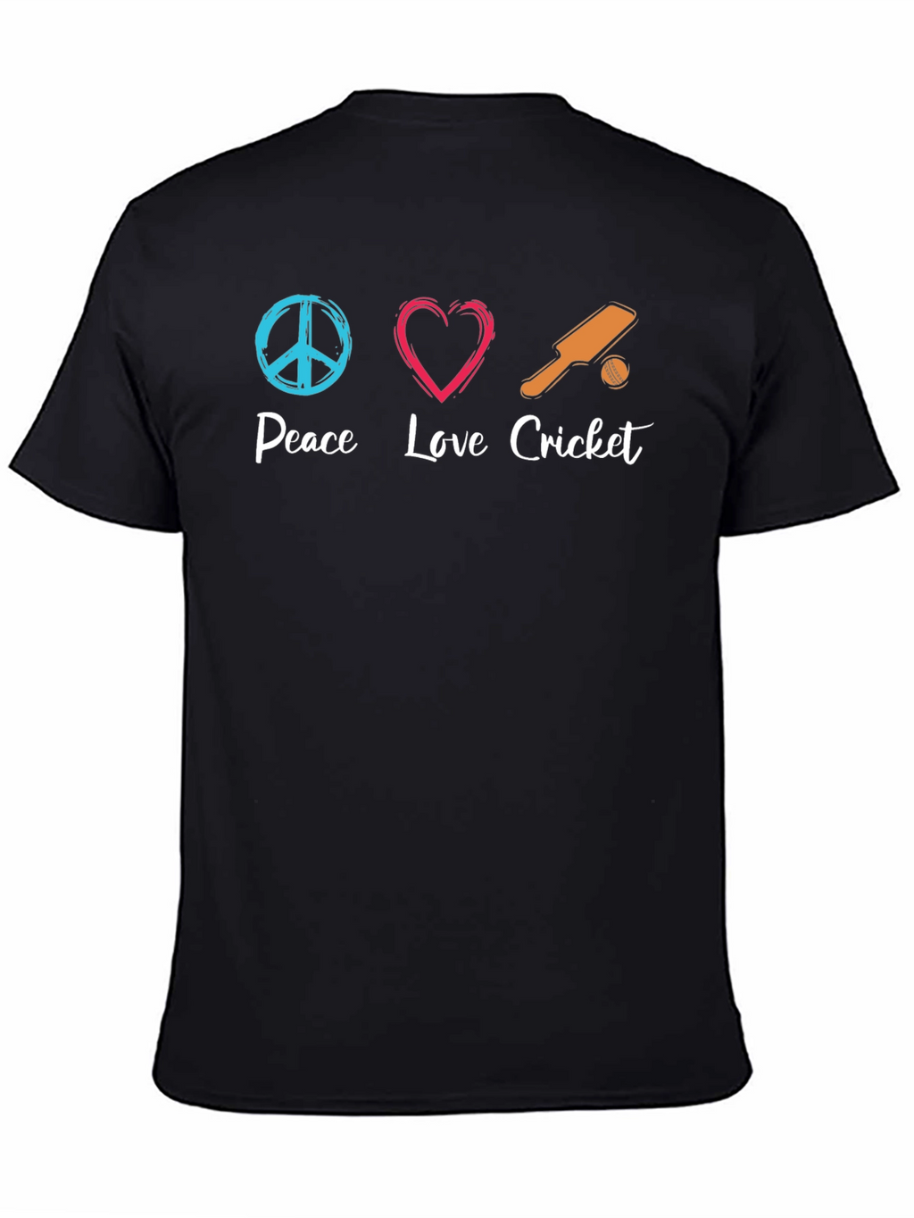 Peace Love Cricket Graphic Tee - Soft Cotton Blend