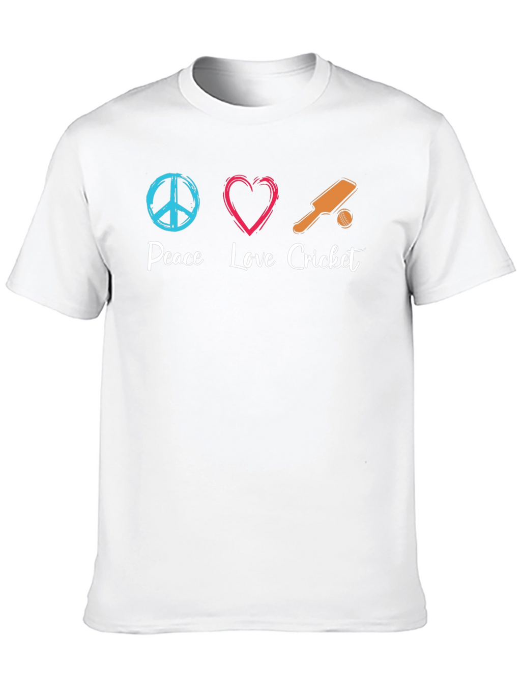 Peace Love Cricket Graphic Tee - Soft Cotton Blend