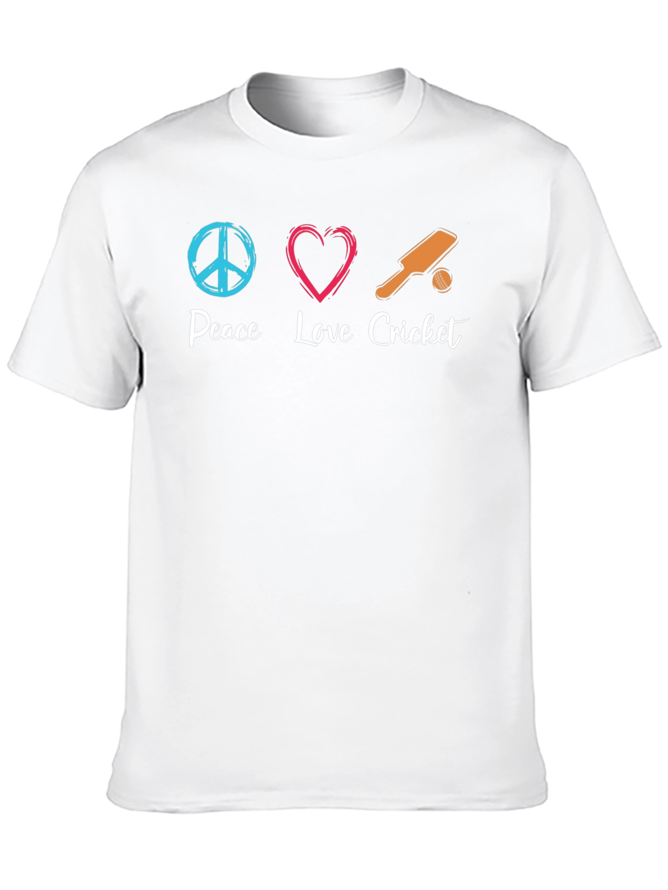 Peace Love Cricket Graphic Tee - Soft Cotton Blend