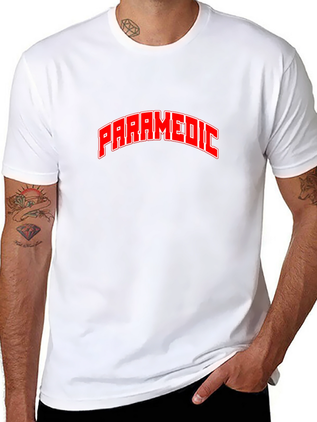 Paramedic T-Shirt - Red Graphic Tee