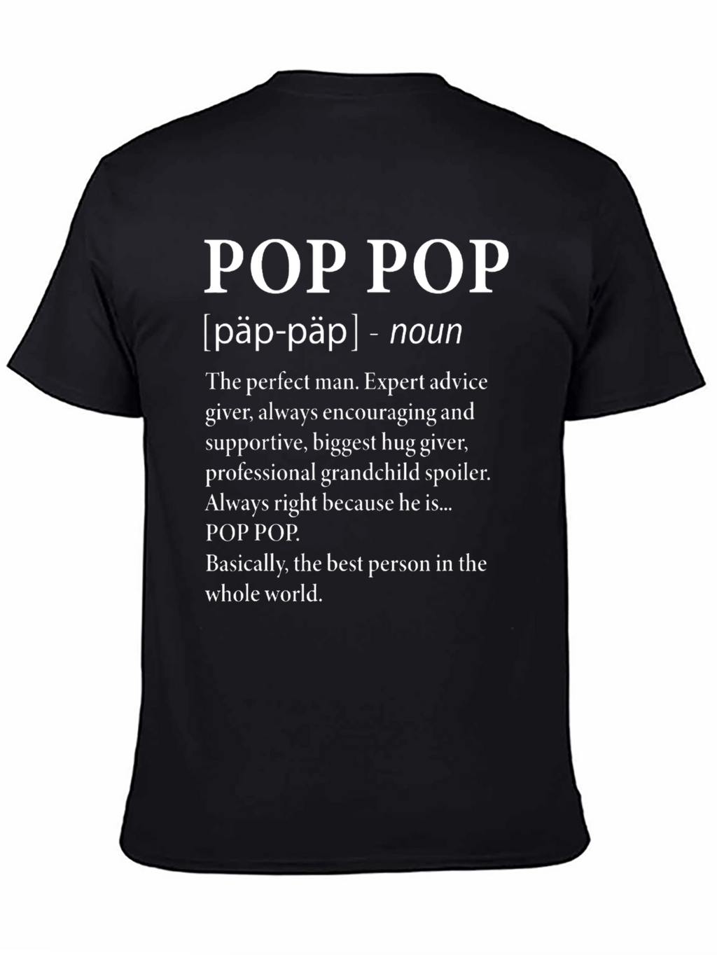 Pop Pop Definition Graphic T-Shirt