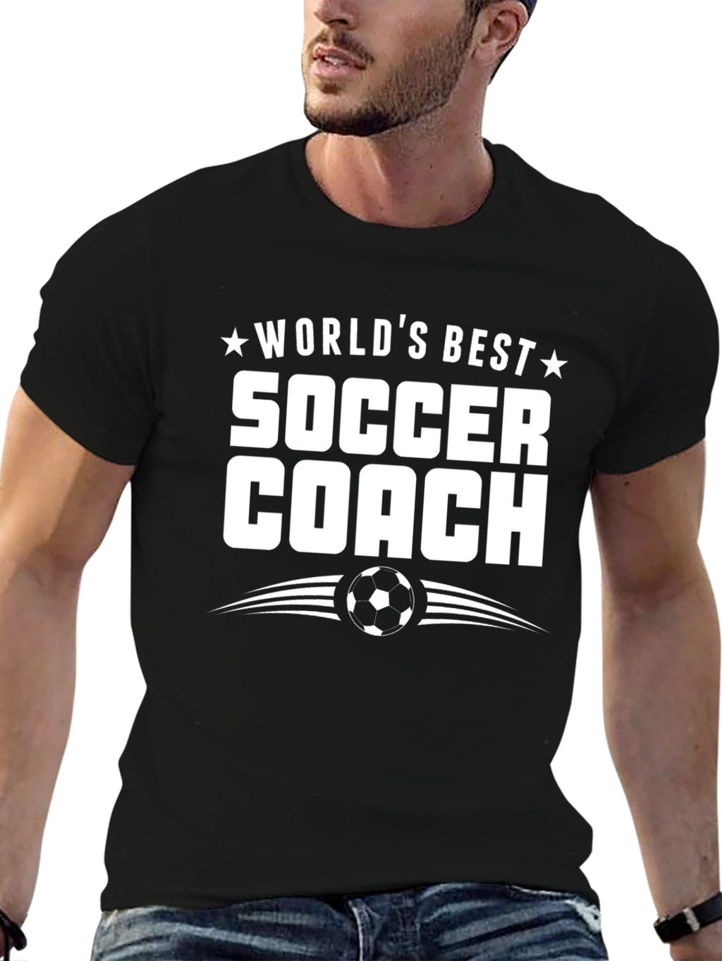 Worlds Best Soccer Coach T-Shirt - Perfect Gift