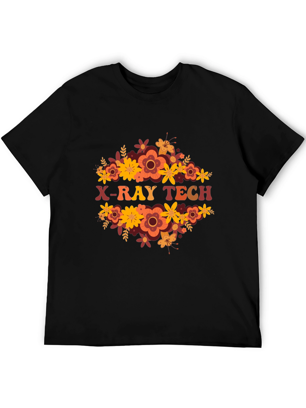 X-Ray Tech Floral Tee - Radiology Apparel