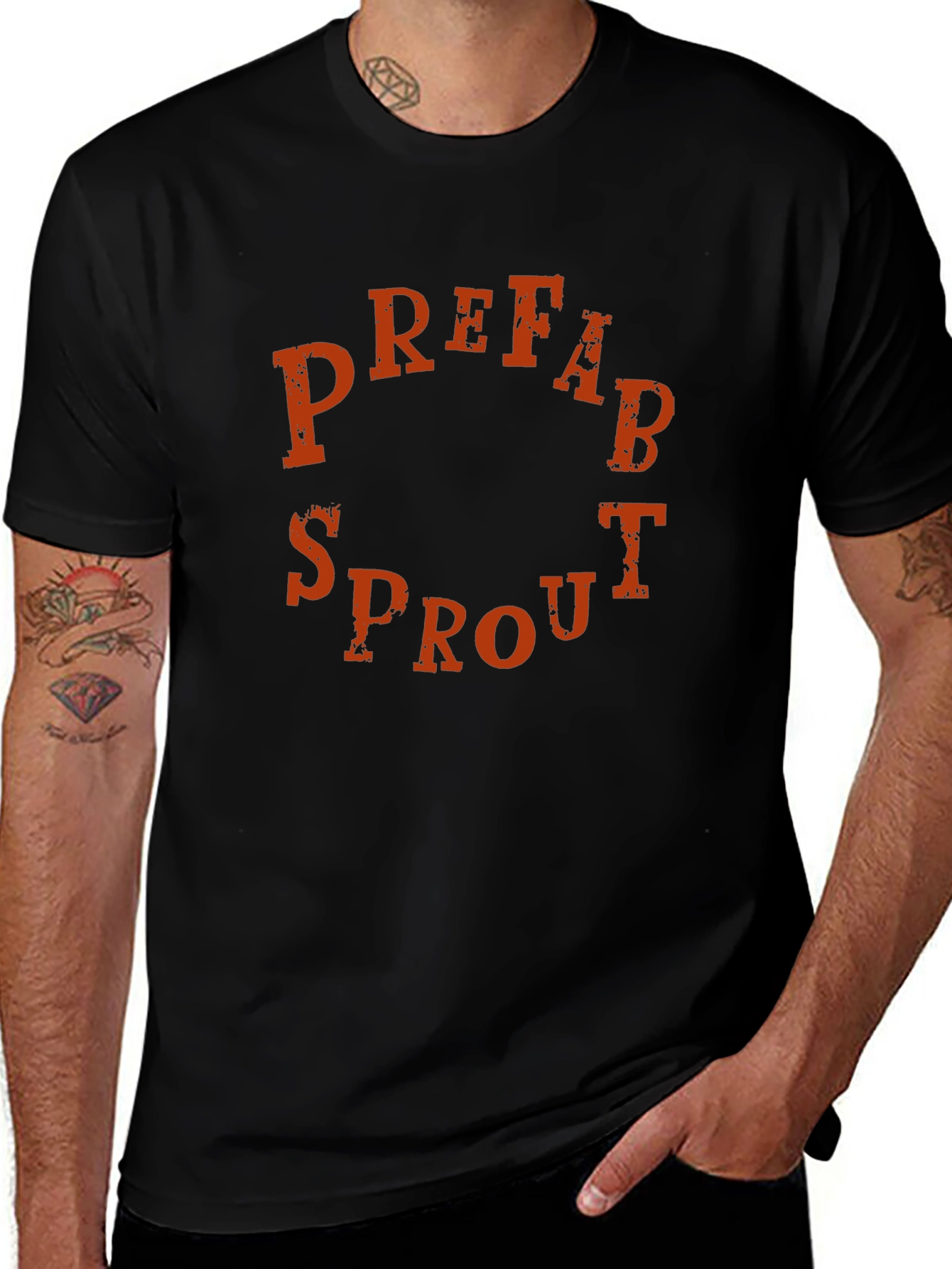 Prefab Sprout Band T-Shirt - Black Cotton Tee