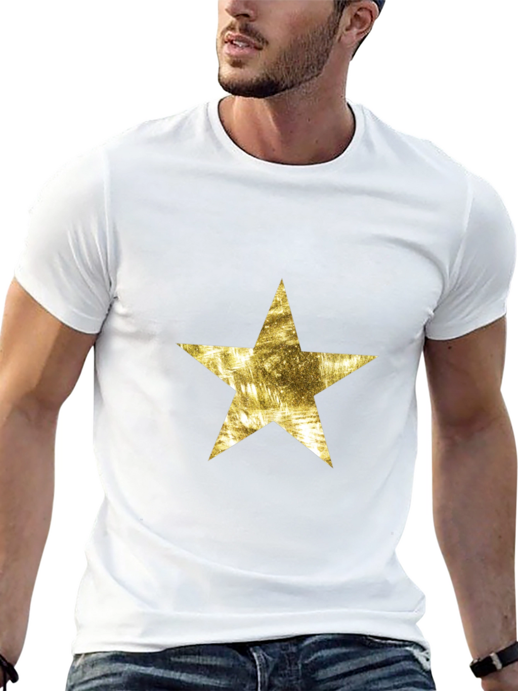 Golden Star Black T-Shirt