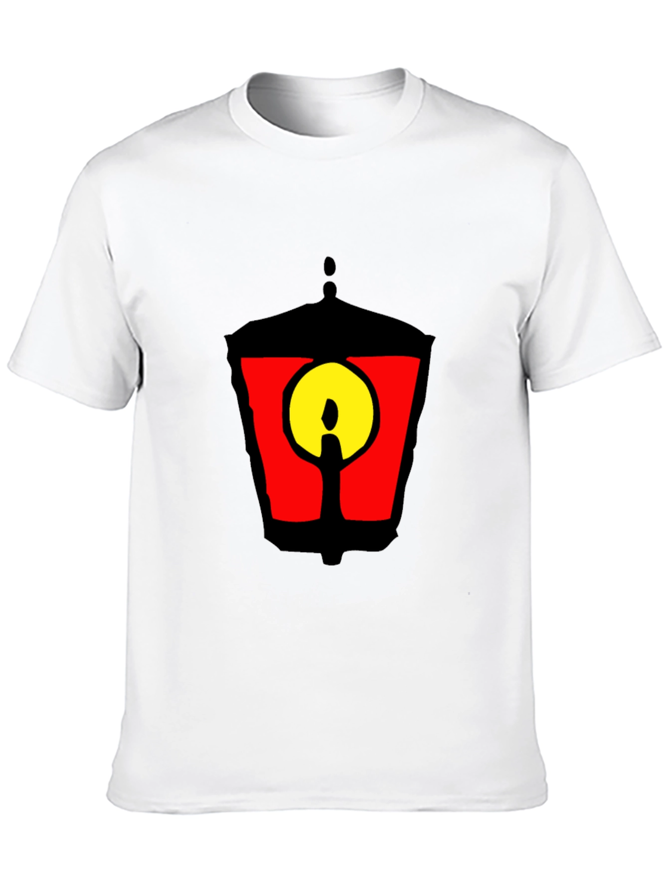 Black Lantern Graphic Tee - Mens Casual Short Sleeve T-Shirt