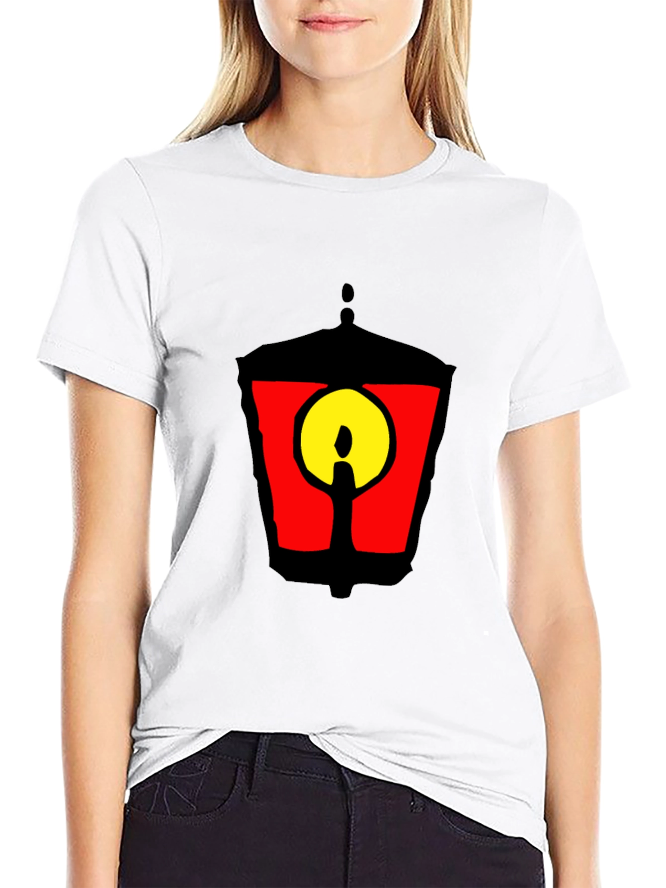 Black Lantern Graphic Tee - Mens Casual Short Sleeve T-Shirt