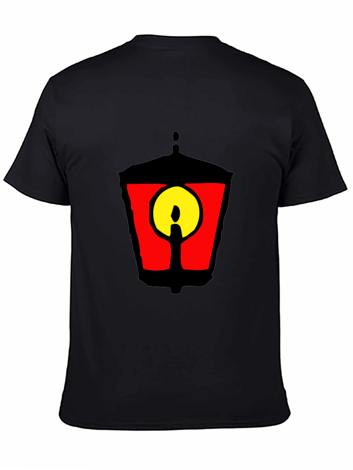Black Lantern Graphic Tee - Mens Casual Short Sleeve T-Shirt
