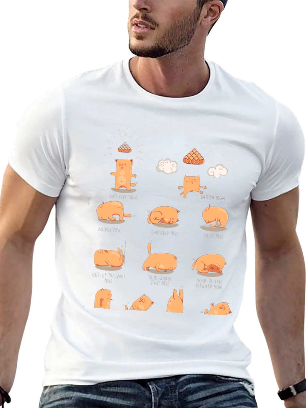 Yoga Cat T-Shirt - Funny Meditation Tee