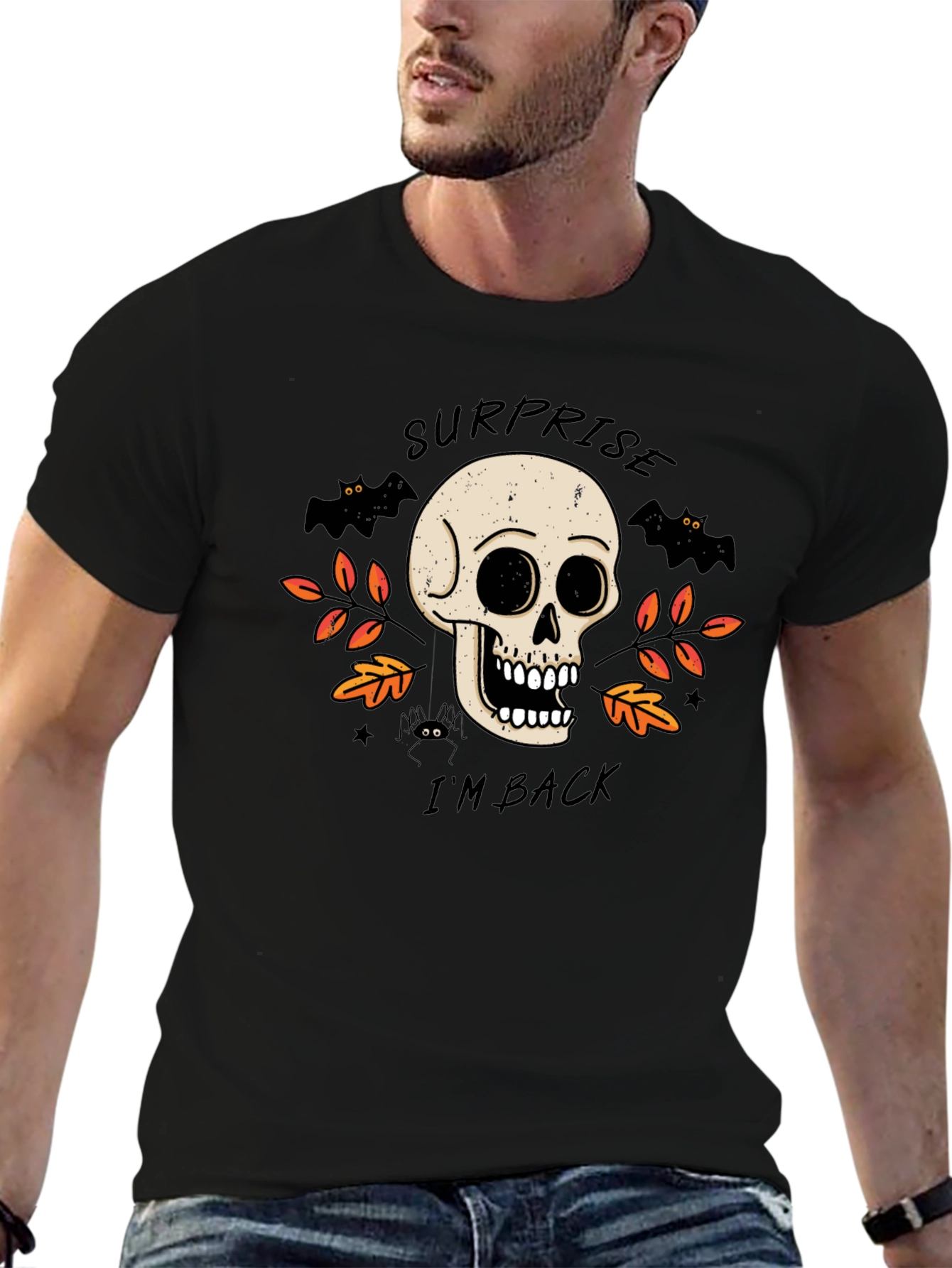 Surprise Im Back Halloween Skull T-Shirt