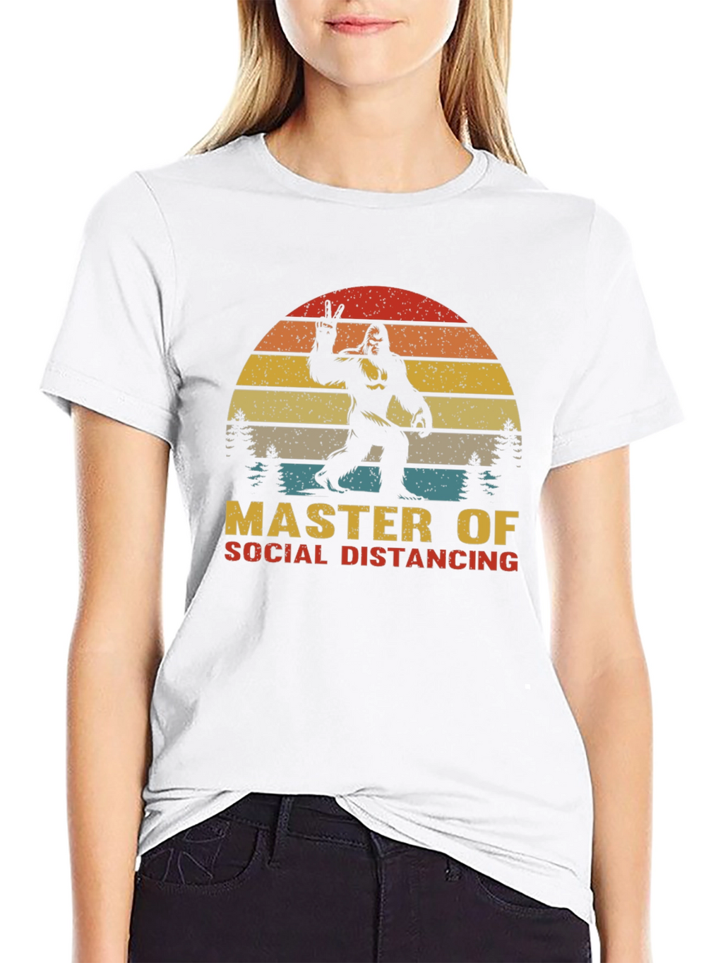 Master of Social Distancing Bigfoot T-Shirt