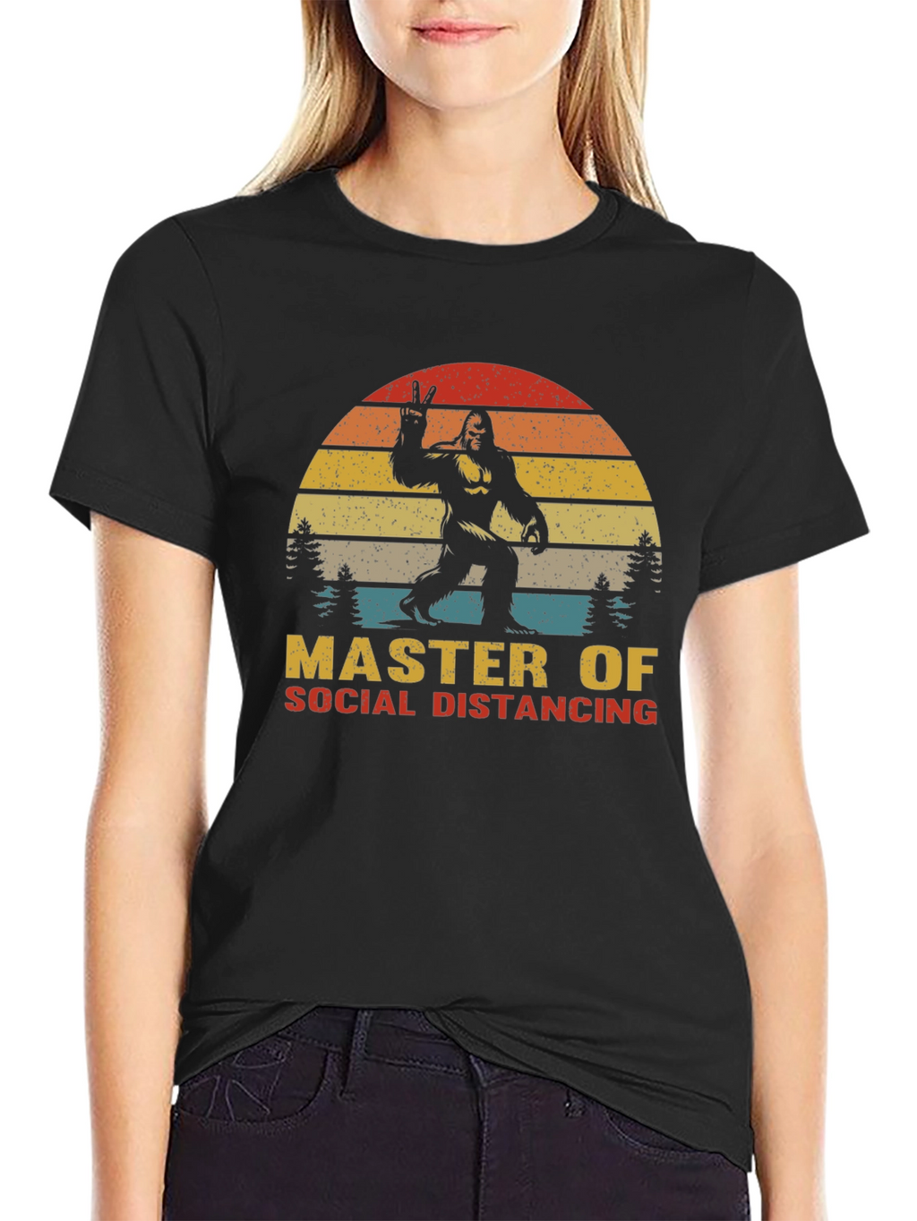 Master of Social Distancing Bigfoot T-Shirt