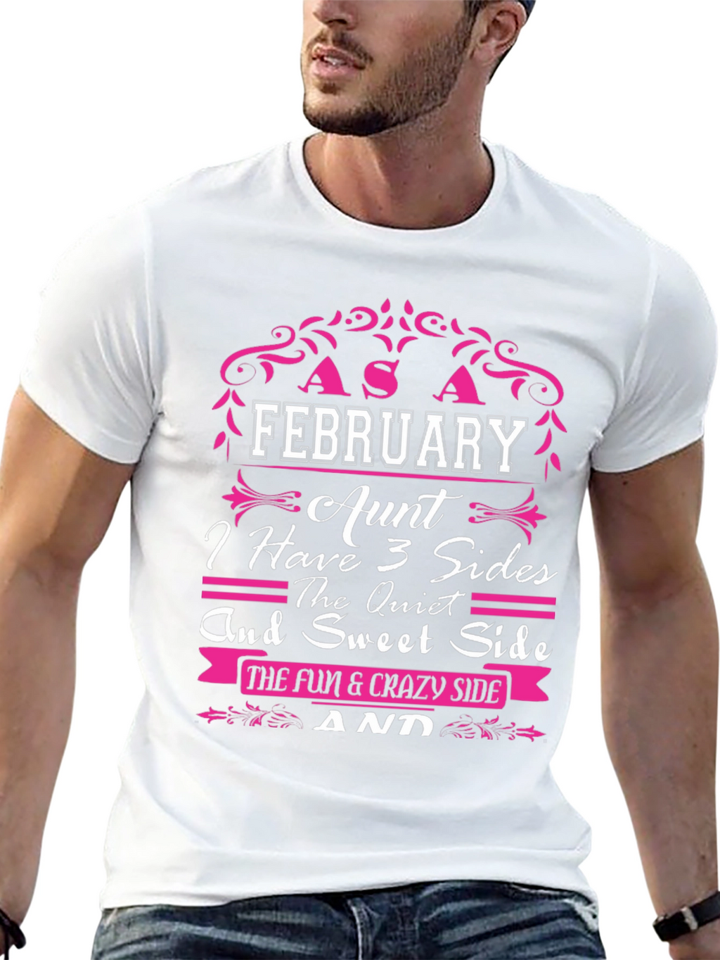 February Aunt T-Shirt - 3 Sides