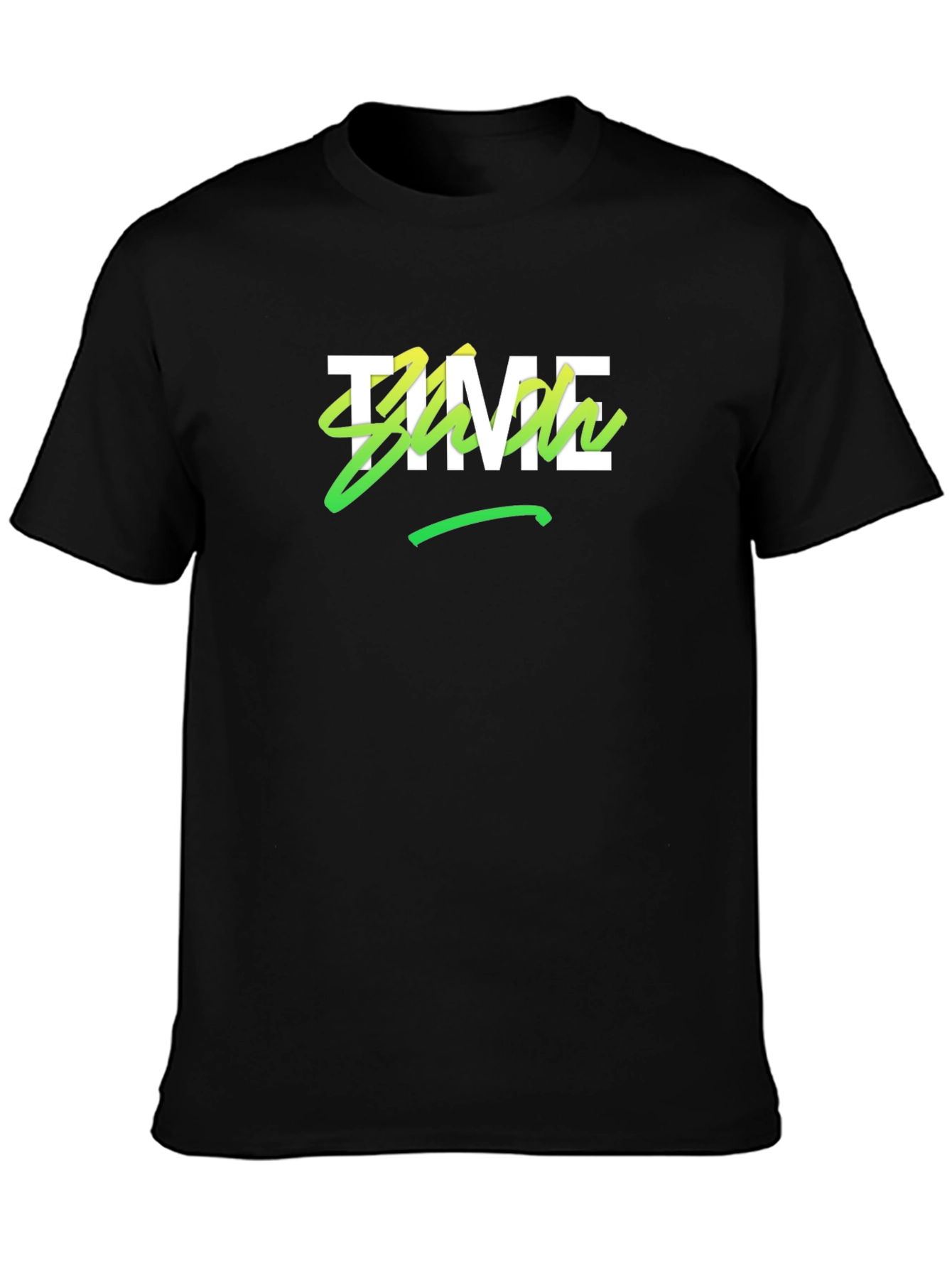 Time Show Black Graphic Tee