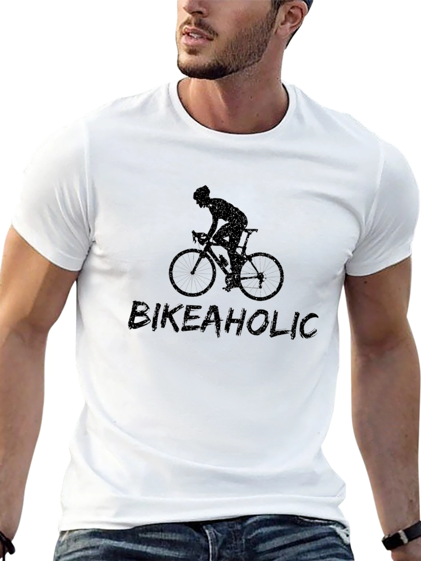 Bikeaholic Graphic Tee - Cycling Passion!