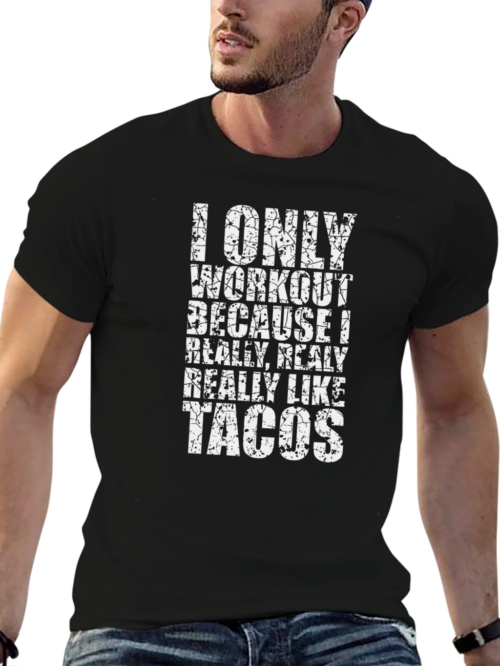 Funny Workout Taco Graphic T-Shirt