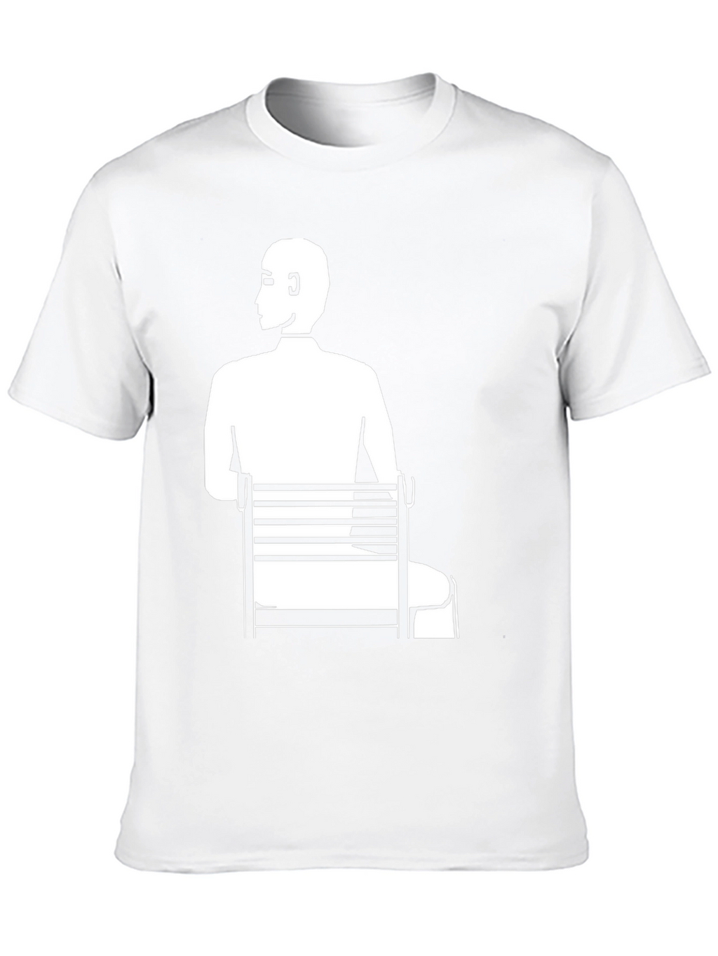 Man Sitting T-Shirt - Unique Graphic Tee