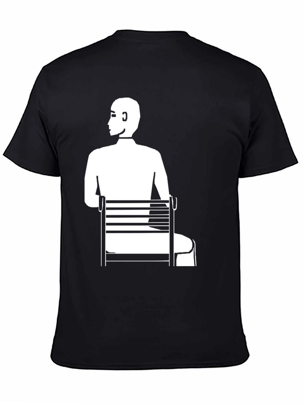 Man Sitting T-Shirt - Unique Graphic Tee