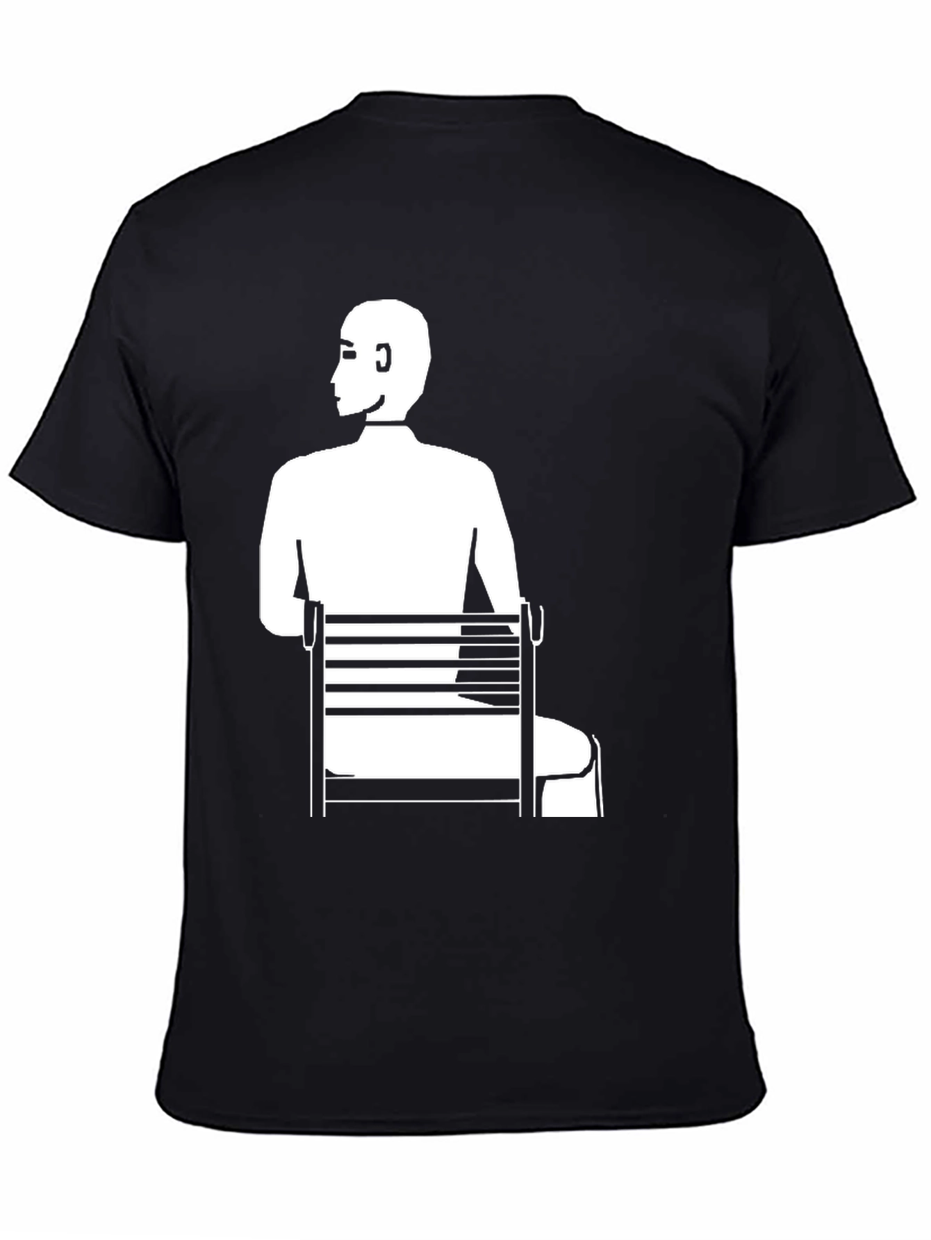 Man Sitting T-Shirt - Unique Graphic Tee