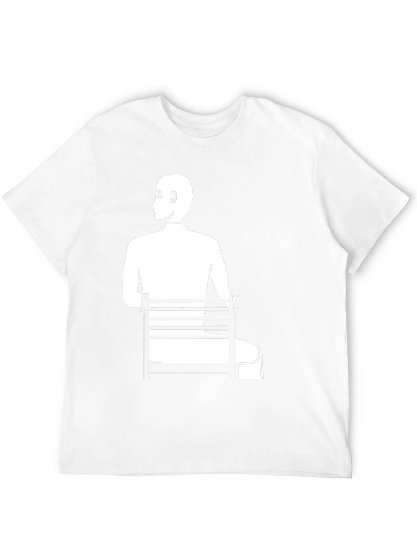 Man Sitting T-Shirt - Unique Graphic Tee