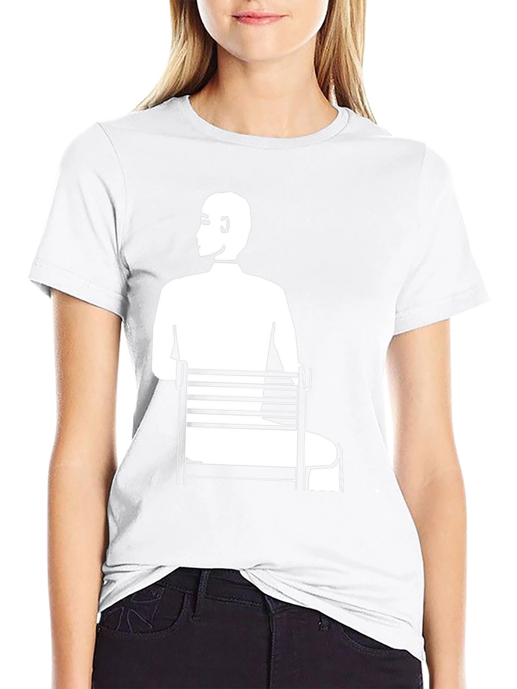 Man Sitting T-Shirt - Unique Graphic Tee