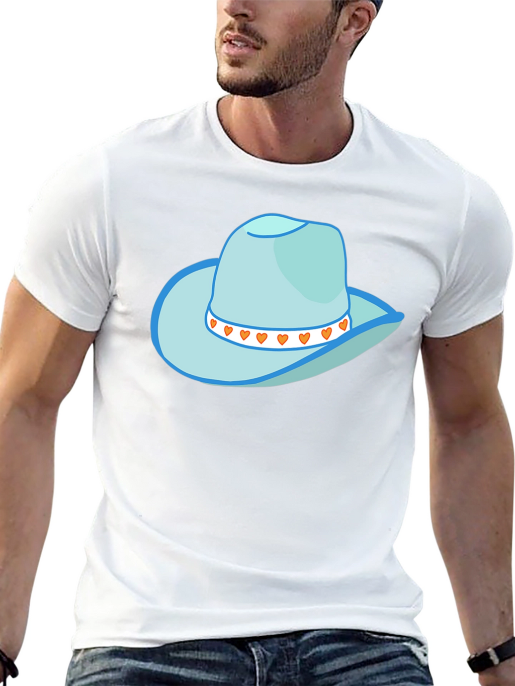 Cowboy Hat Graphic Tee - Stylish Western Style