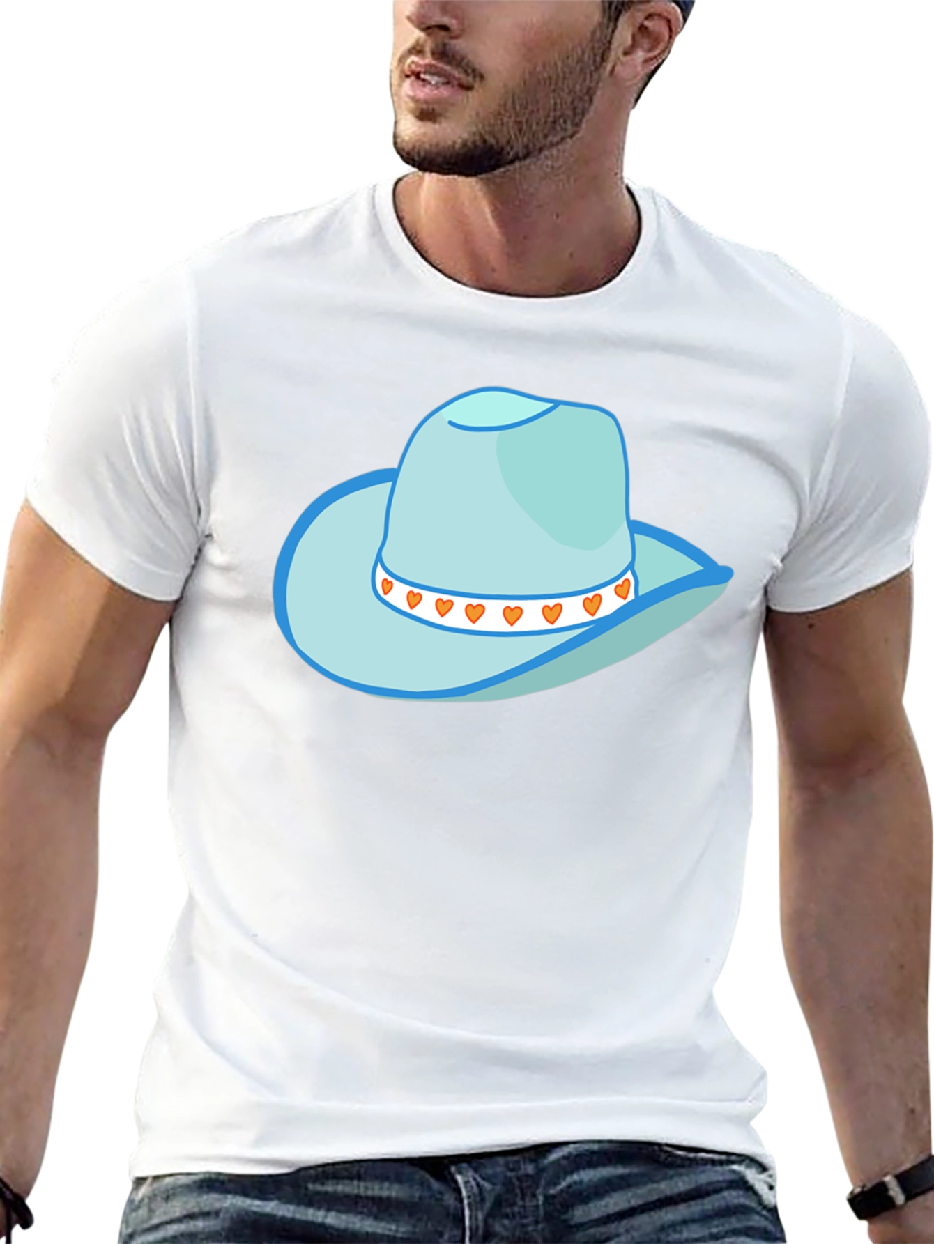 Cowboy Hat Graphic Tee - Stylish Western Style