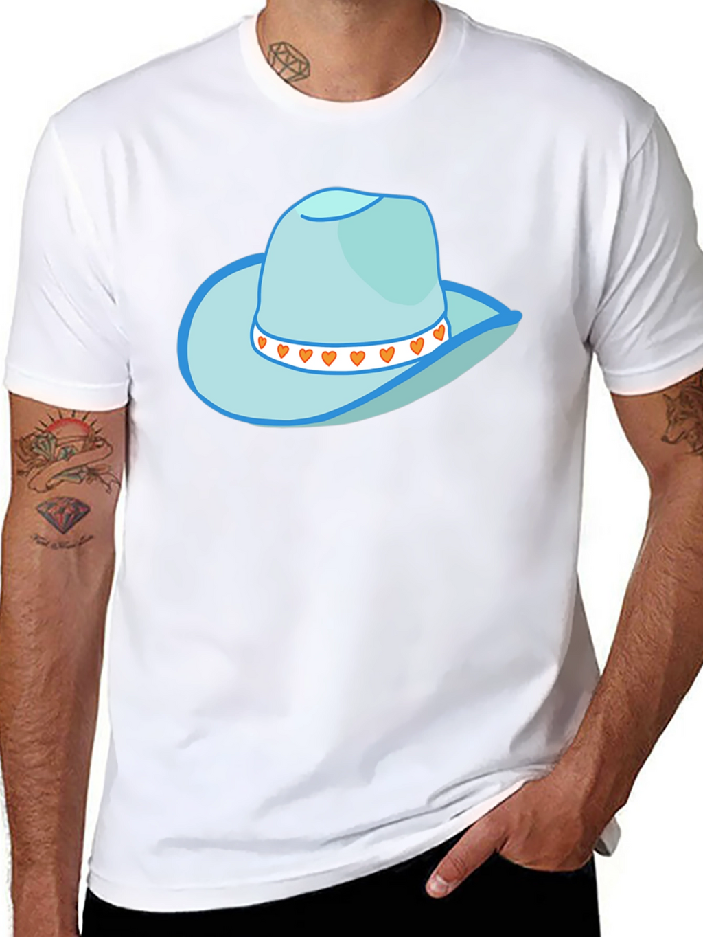 Cowboy Hat Graphic Tee - Stylish Western Style