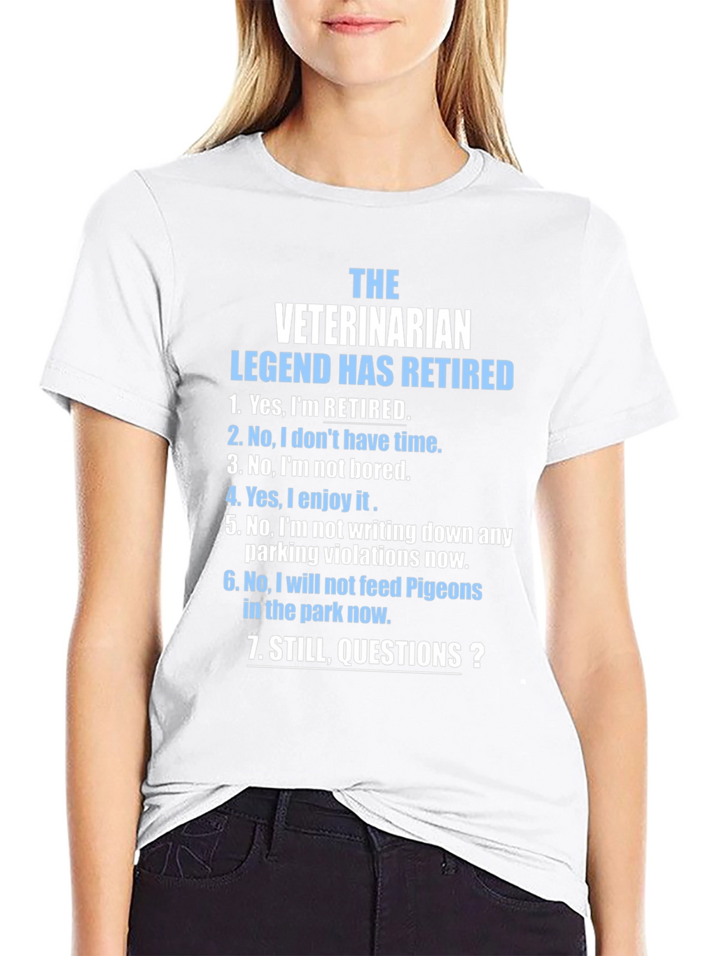 Retired Veterinarian Legend Graphic T-Shirt