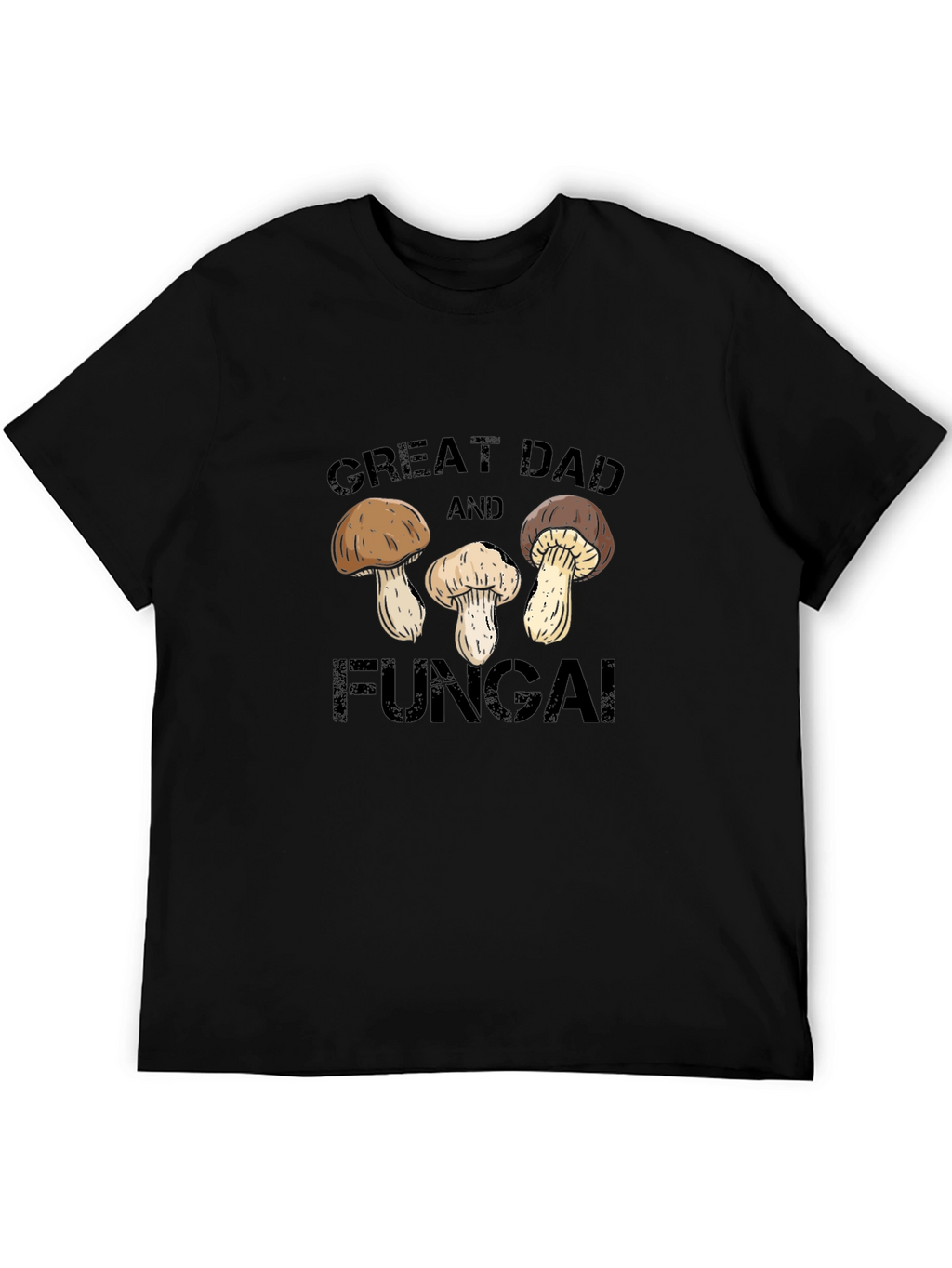 Great Dad and Fungai Black T-Shirt