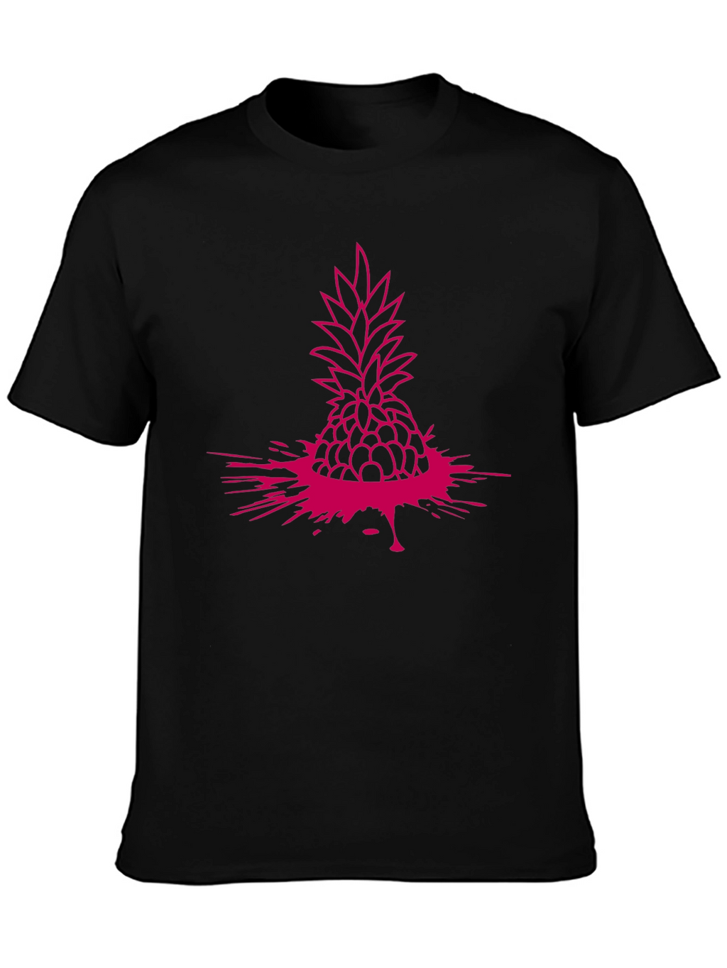 Pineapple Splash Graphic Tee - Modern Casual Style