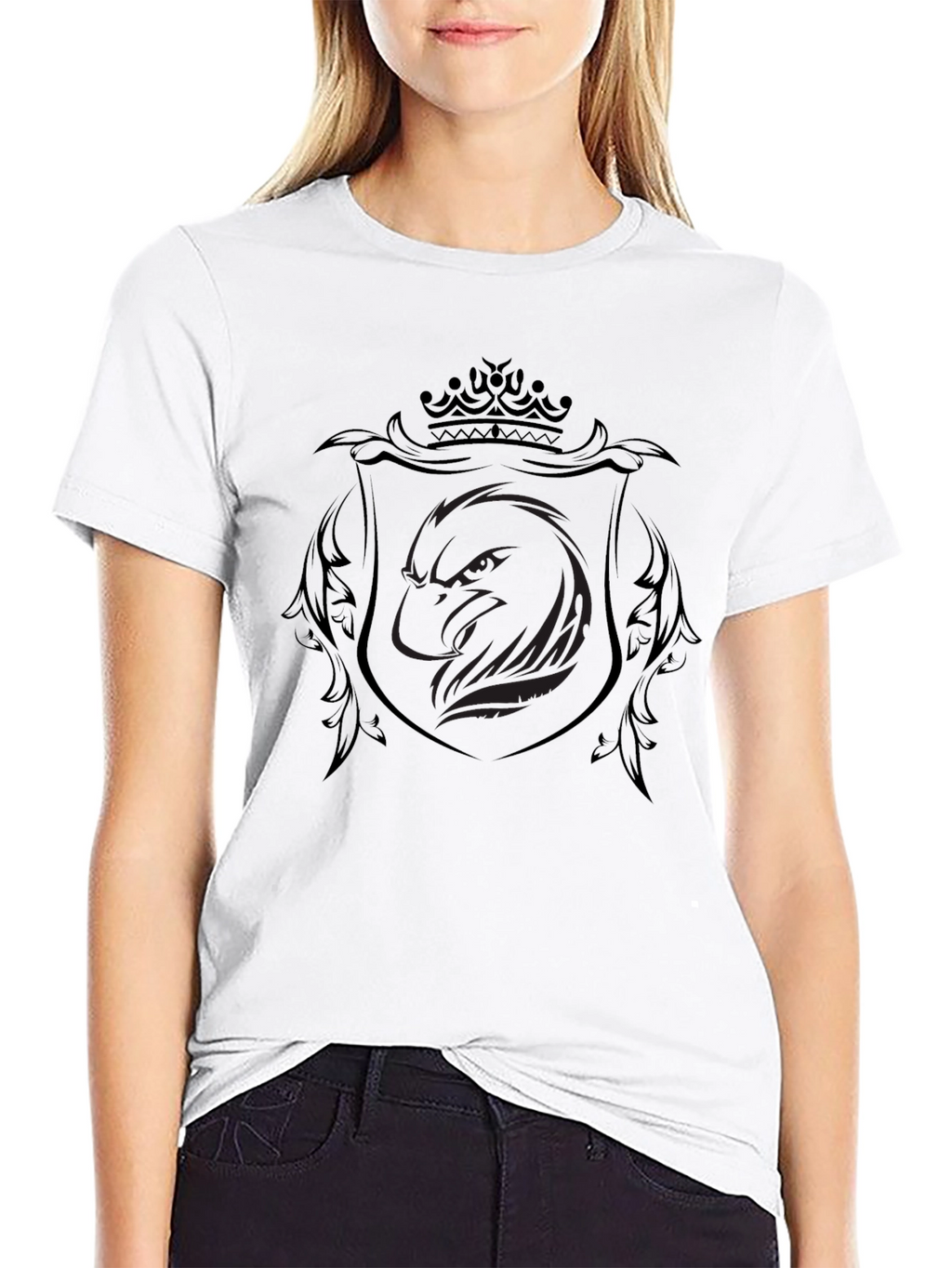 Black Eagle Crest T-Shirt - Stylish Mens Tee