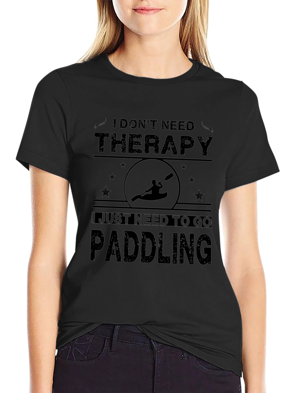 Paddling Therapy Tee - Kayak Lover Shirt