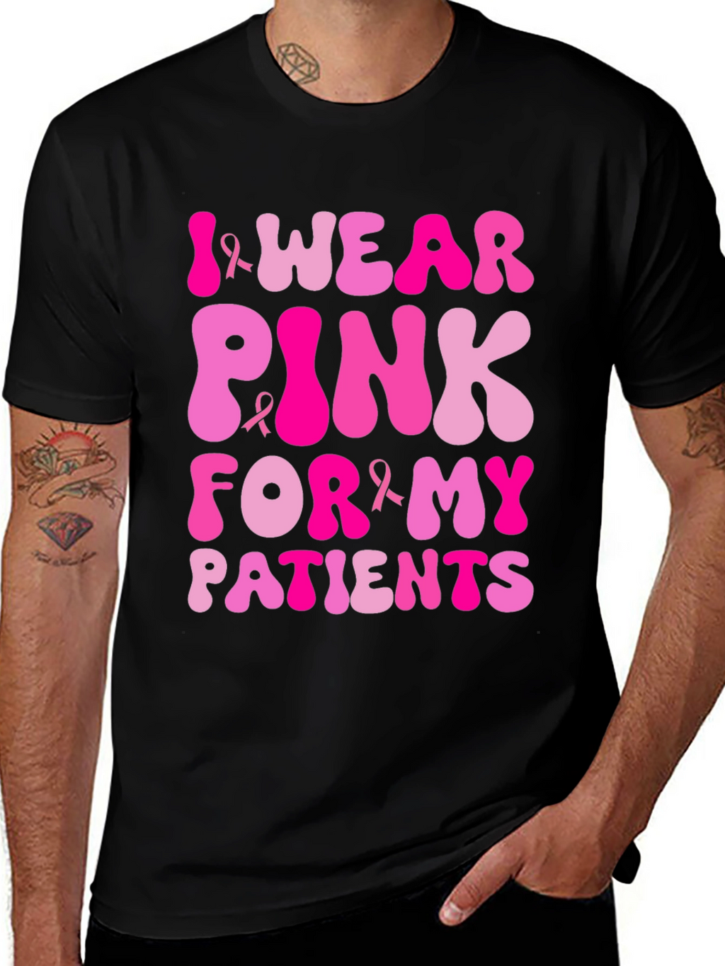I Wear Pink For My Patients T-Shirt