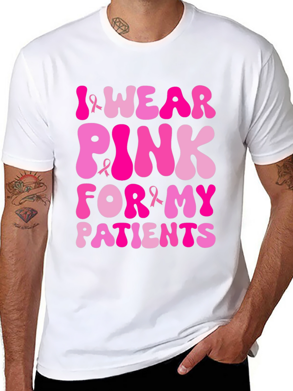 I Wear Pink For My Patients T-Shirt