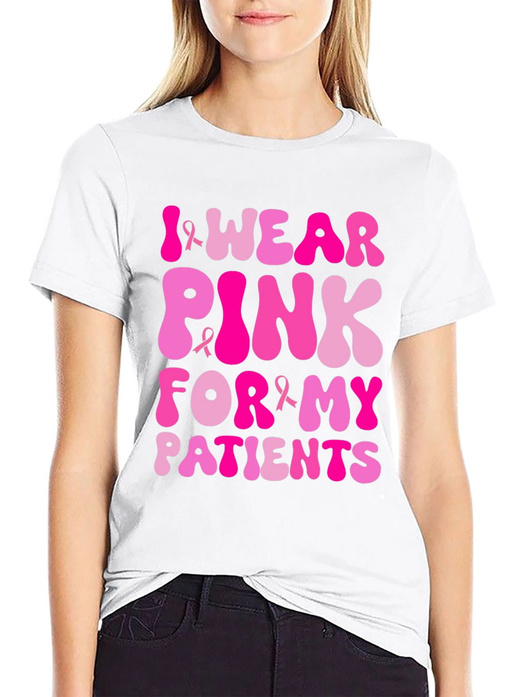 I Wear Pink For My Patients T-Shirt