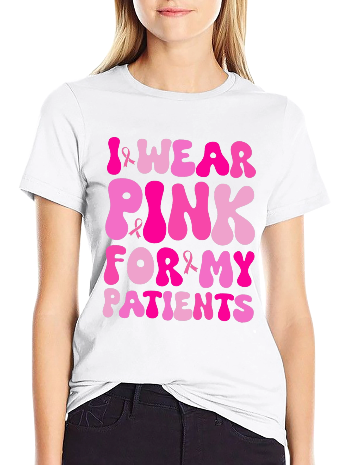 I Wear Pink For My Patients T-Shirt